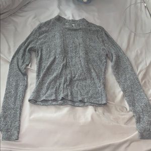 Grey long sleeve, SMALL turtleneck